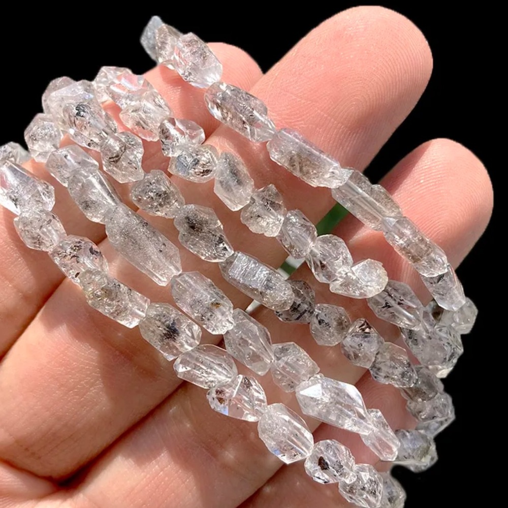 Genuine Herkimer diamond bracelet